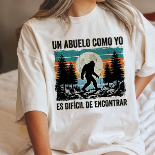 Bigfoot Grandpa Sunset Retro Vintage Tri-Blend Shirt