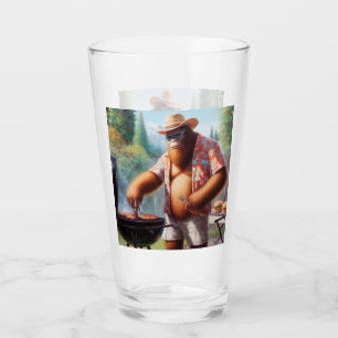 Bigfoot Grilling Burgers Glass