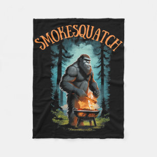 Bigfoot Grilling Sasquatch Pitmaster Grill Bbq Smo Fleece Blanket