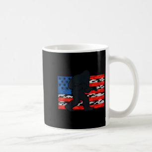 Bigfoot gun owner us american flag sasquatch rifle coffee mug