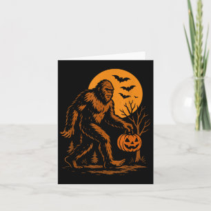 Bigfoot Halloween Sasquatch  Card