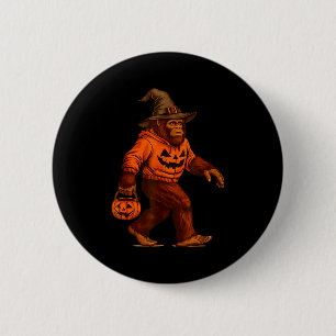 Bigfoot Halloween Trick Or Treat Sasquatch Costume 6 Cm Round Badge