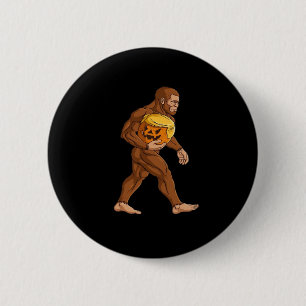 Bigfoot Halloween Trumpkin Pumpkin Classic 6 Cm Round Badge