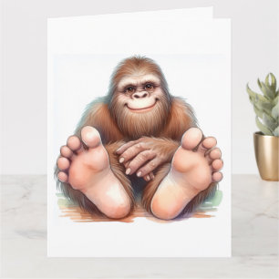 Bigfoot Happy Birthday  Card