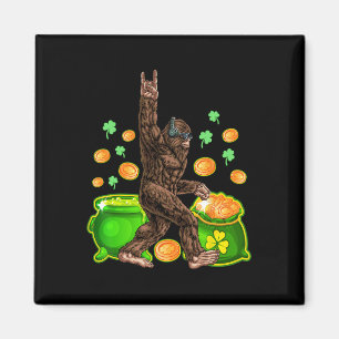 Bigfoot Happy St Patricks Day Shirt Funny Green Sa Magnet