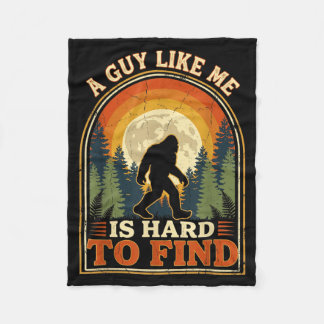 Bigfoot Hard To Find Retro Vintage Forest Sasquatc Fleece Blanket