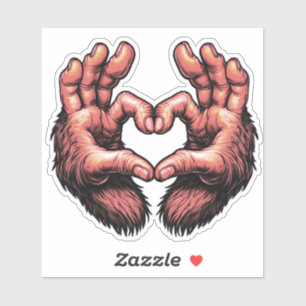 Bigfoot Heart Hands