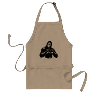 Bigfoot Heart Hands Standard Apron