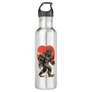 bigfoot heart valentines day 710 ml water bottle