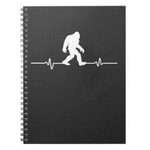 Bigfoot Heartbeat Humour Funny Sasquatch Fan Notebook