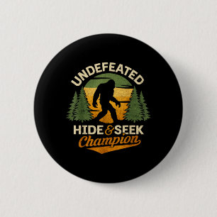 Bigfoot Hide and Seek Champion Funny Sasquatch 6 Cm Round Badge