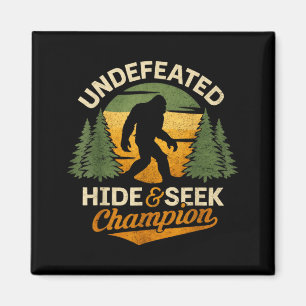 Bigfoot Hide and Seek Champion Funny Sasquatch Magnet