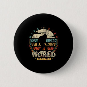 Bigfoot Hide And Seek Champion Shirt Sasquatch Cam 6 Cm Round Badge