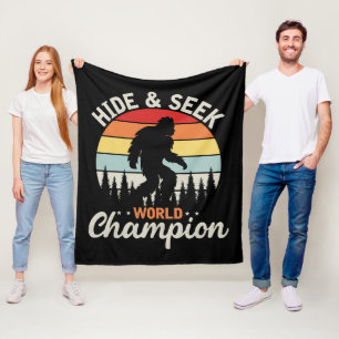 Bigfoot Hide And Seek World Champion Fleece Blanket
