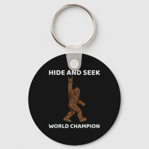 Bigfoot Hide And Seek World Champion Fun Saying Bi Key Ring