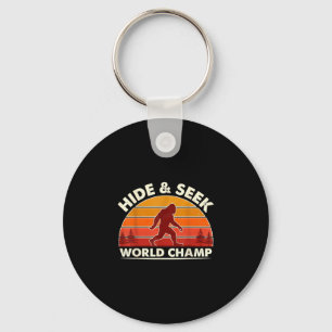 Bigfoot hide and seek world champion sasquatch key ring