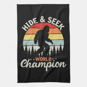 Bigfoot Hide And Seek World Champion Tea Towel