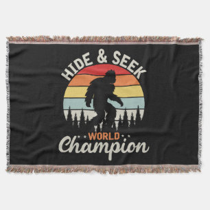 Bigfoot Hide And Seek World Champion Throw Blanket