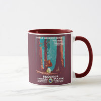 Bigfoot Hiding Sequoia National Park 1938 Poster