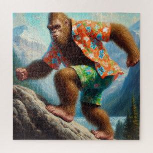 Bigfoot Hiking Jigsaw Puzzle