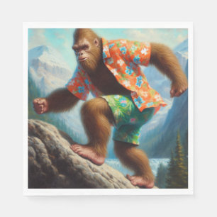 Bigfoot Hiking Napkin