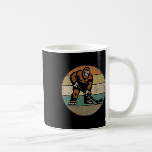 Bigfoot Hockey Retro Vintage 70s Sasquatch Hockey  Coffee Mug