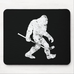 Bigfoot Hockey Vintage Sasquatch Funny Men Women G Mouse Pad