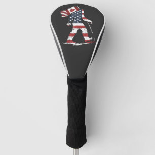 Bigfoot Holding Canada Flag 51st State Trump  Golf Head Cover