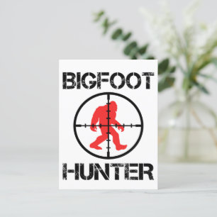 Bigfoot Hunter Funny Bigfoot Lover Postcard