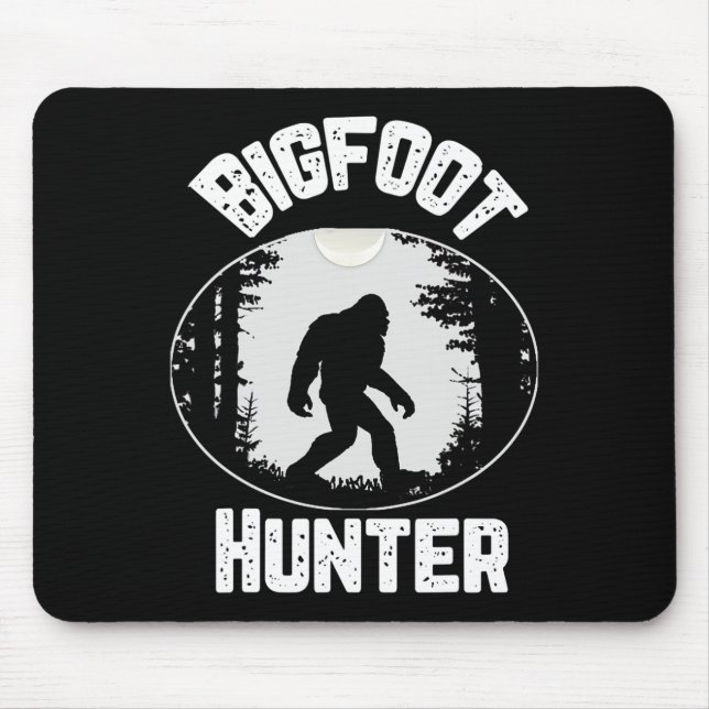 Bigfoot Hunter Sasquatch Funny Humour  Mouse Pad (Front)