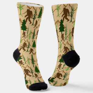 Bigfoot Hunting Novelty Camping Socks