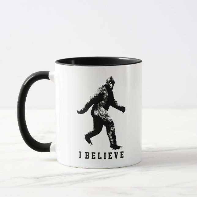 Bigfoot I Believe Customisable Text Mug (Left)