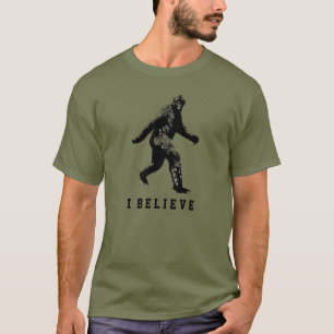 Bigfoot I Believe Customizable Text T-Shirt