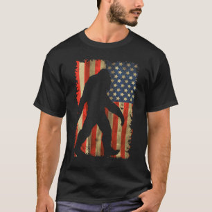 Bigfoot I Believe Sasquatch American Silhouette T-Shirt