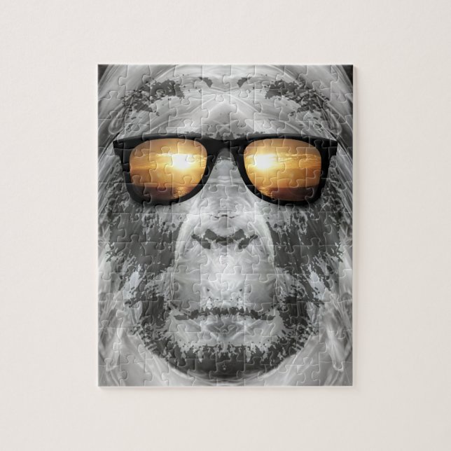 Bigfoot In Shades Jigsaw Puzzle (Vertical)
