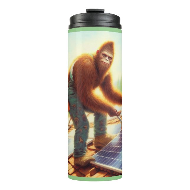 Bigfoot Installing Solar Panels Thermal Tumbler (Front)