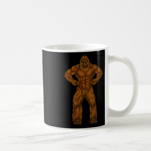 Bigfoot Is A Body Builder - Body Builder Sasquatch Coffee Mug (Right)