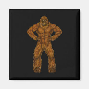 Bigfoot Is A Body Builder - Body Builder Sasquatch Magnet