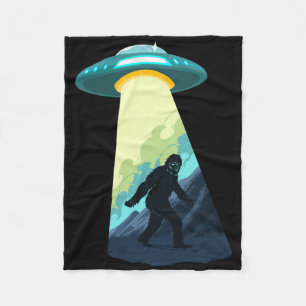 Bigfoot Is An Alien From A Ufo Fleece Blanket