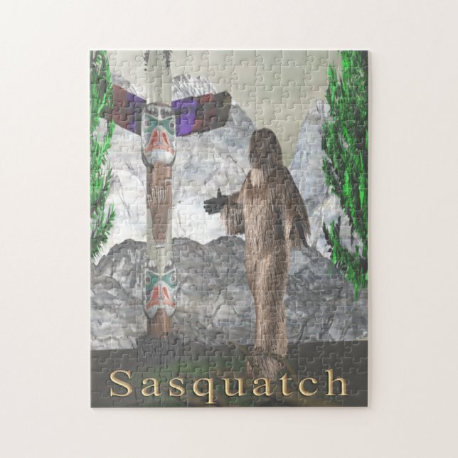 Bigfoot Jigsaw Puzzle (Vertical)