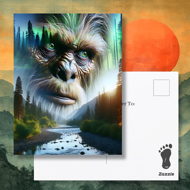 Bigfoot Just Saying Hi Postcard (Creator Uploaded)
