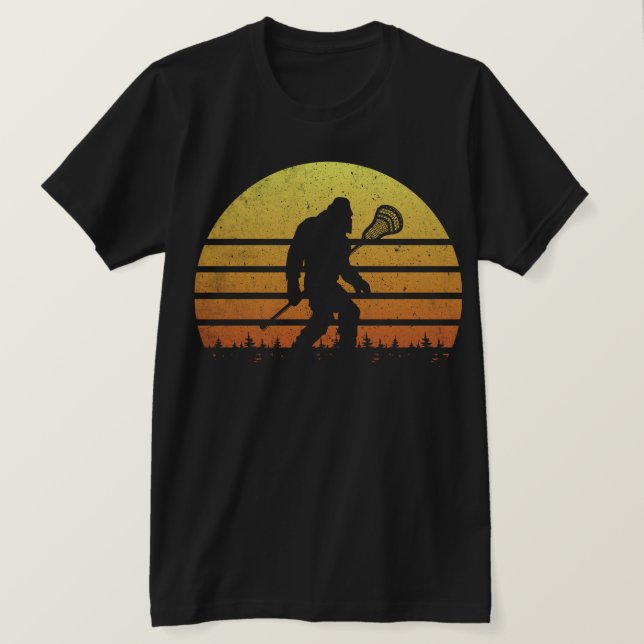 Bigfoot Lacrosse Retro Unisex Tee (Design Front)
