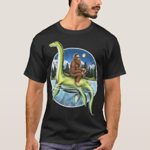 Bigfoot Loch Ness Fishing T-Shirt