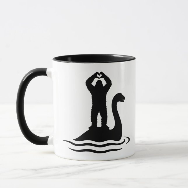 Bigfoot Loch Ness Monster Mug (Left)