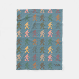 Bigfoot Lover Gift Blanket Vintage Bigfoot Throw