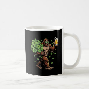 Bigfoot Lucky Clover & Brew Mug Funny Sasquatch
