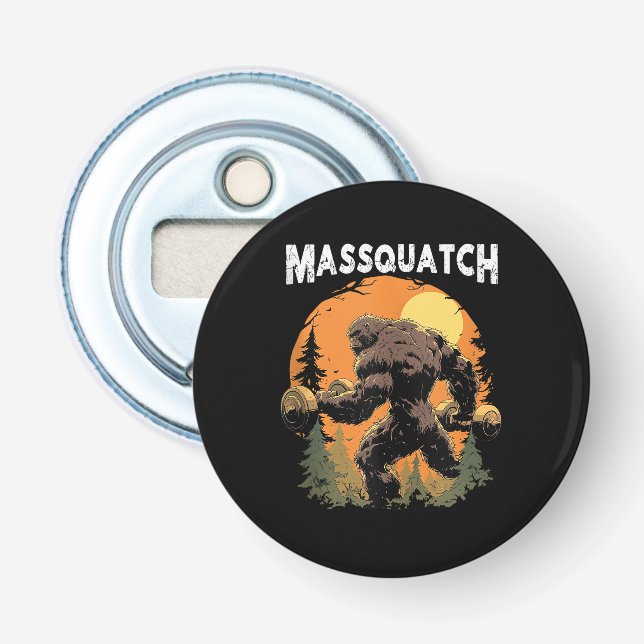 Bigfoot Massquatch Funny  Bottle Opener (Front)