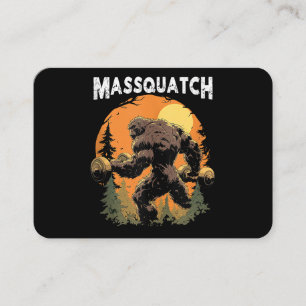 Bigfoot Massquatch Funny  Business Card