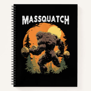 Bigfoot Massquatch Funny Notebook