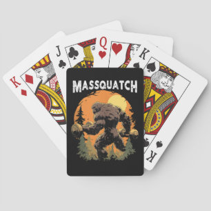Bigfoot Massquatch Funny  Playing Cards